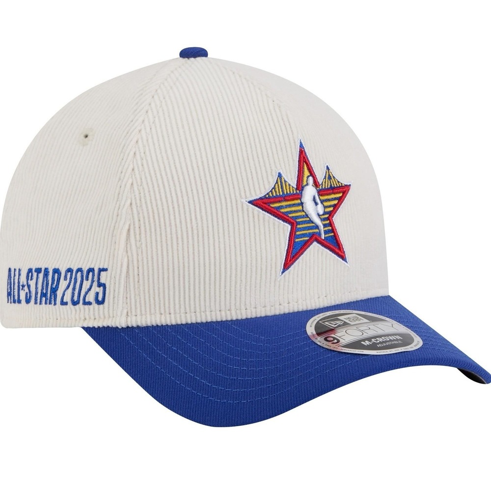 Men's New Era 2025 NBA All-Star Big Star Corduroy A-Frame 9FORTY Adjustable Hat